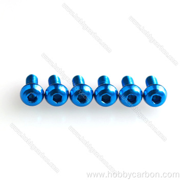 Customized anodized aluminium screws